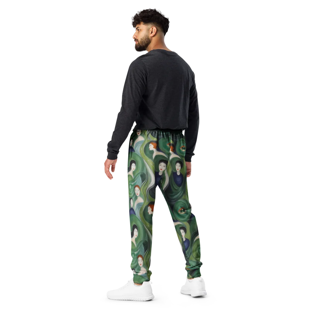 Emerald Reverie on Men's Joggers — Back