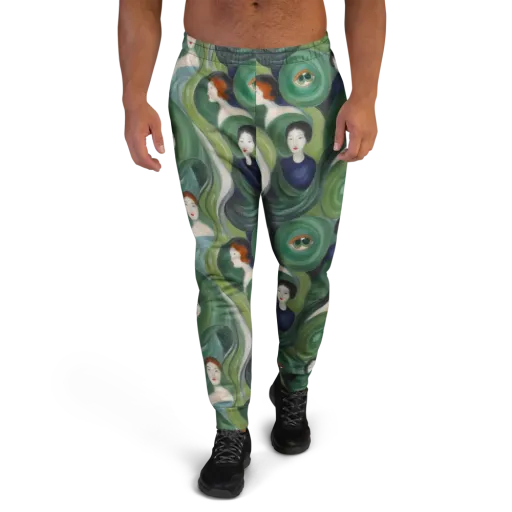 Emerald Reverie on a Men's Joggers