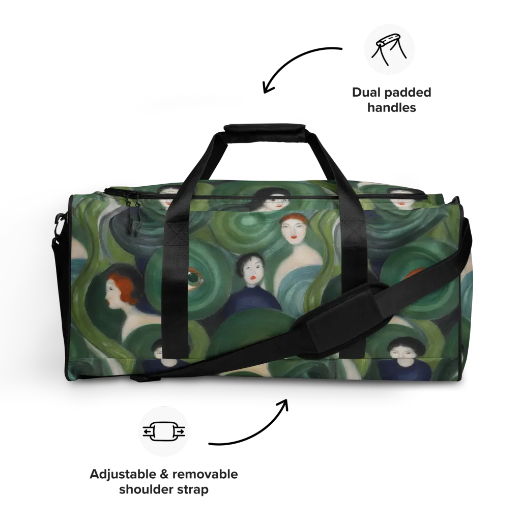 Emerald Reverie on Duffle Bag — Front