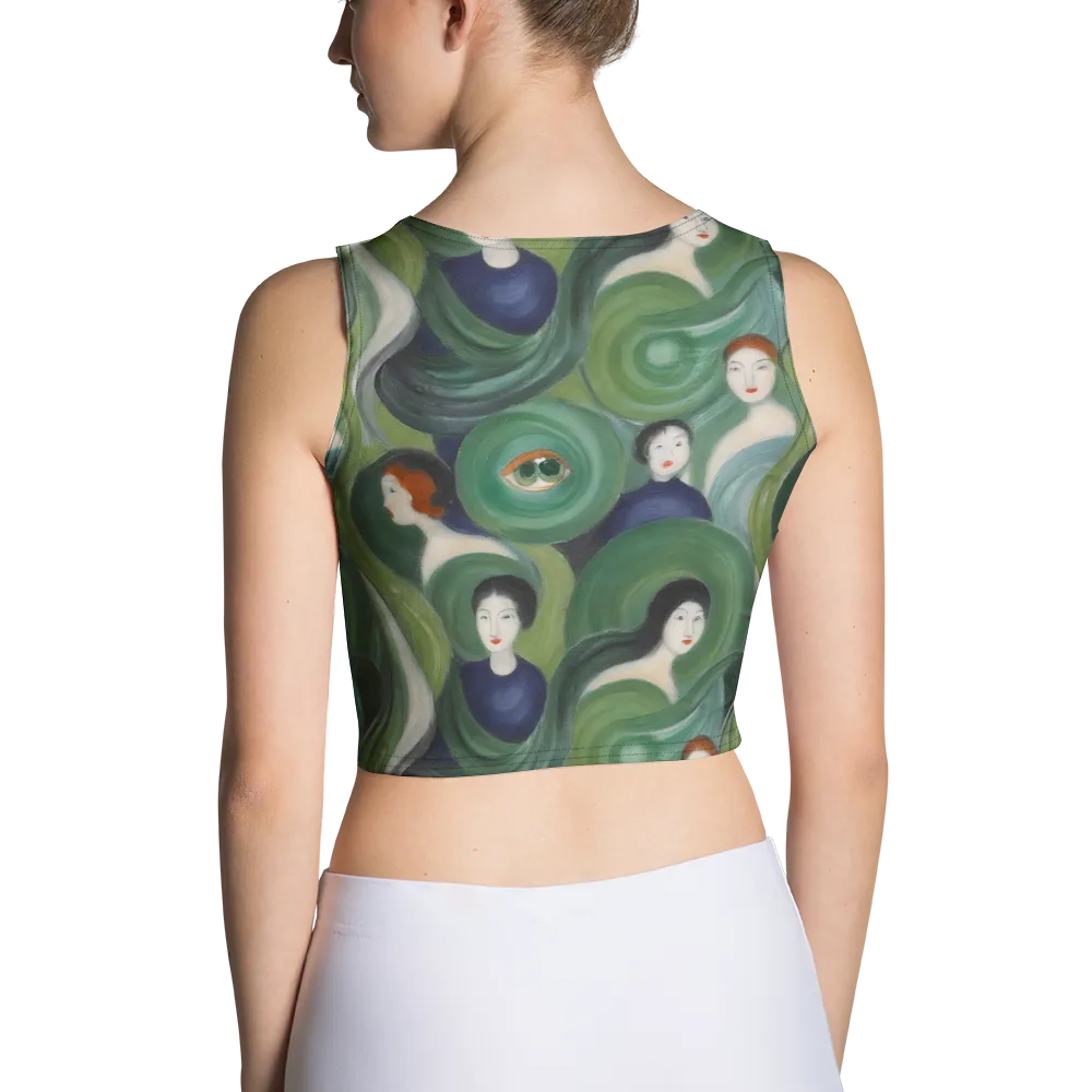 Emerald Reverie on Crop Top — Back