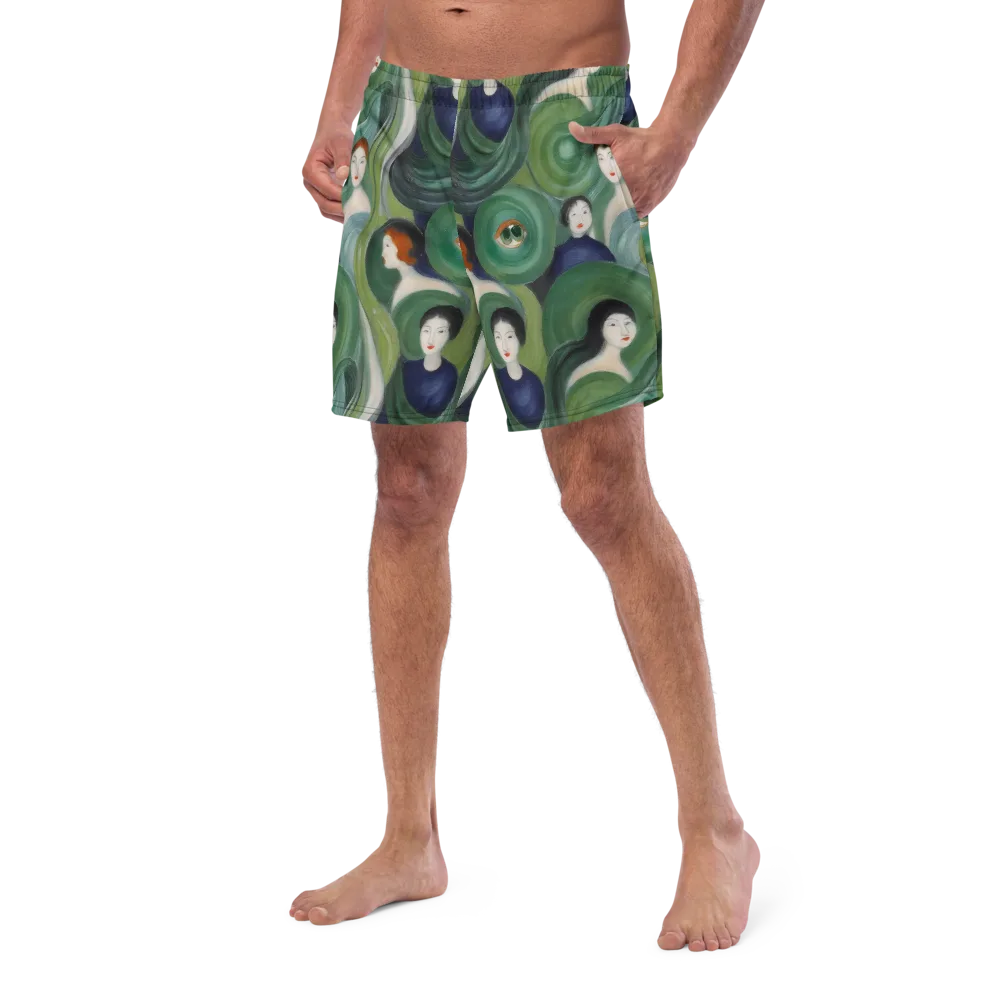 Emerald Reverie on Swim Trunks — Left Front