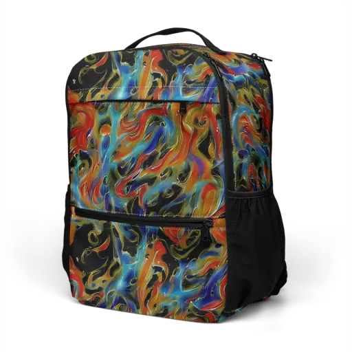 Molten Echoes on a Utility Backpack