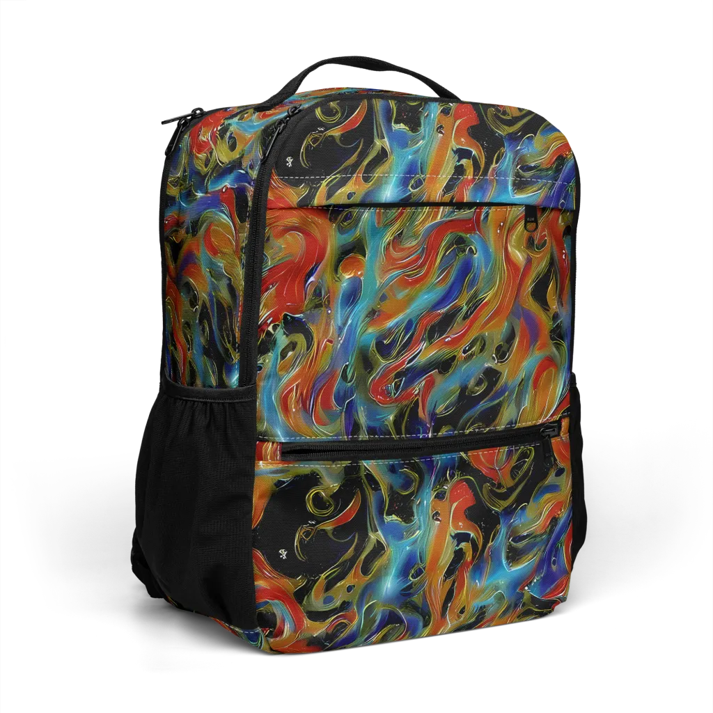 Molten Echoes on Utility Backpack — Right Front