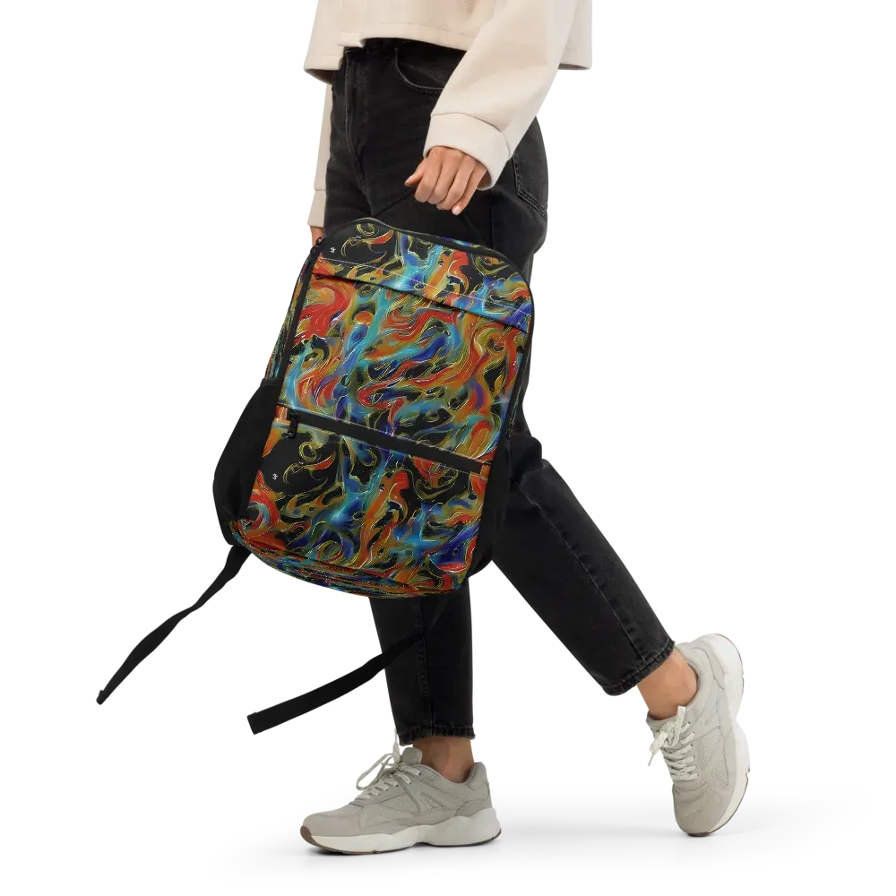 Molten Echoes on Utility Backpack — Front