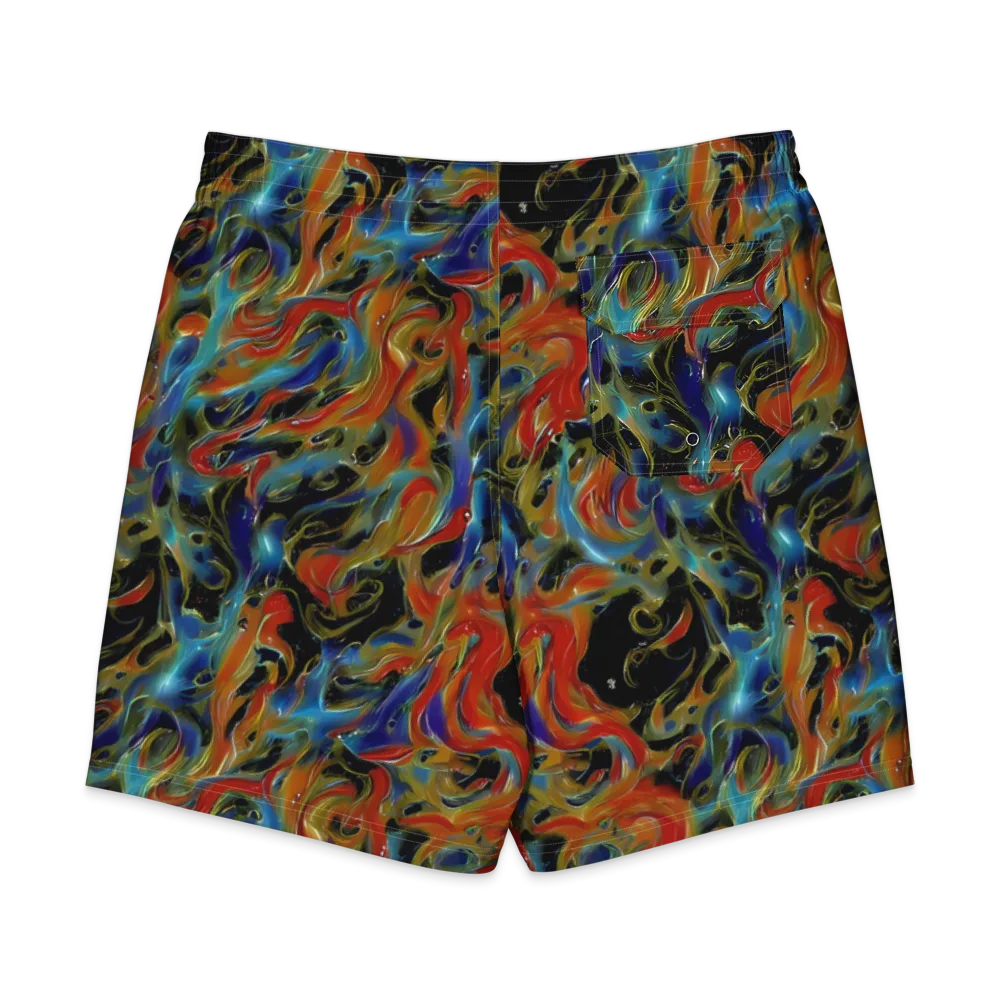 Molten Echoes on Men's Board Shorts — Back