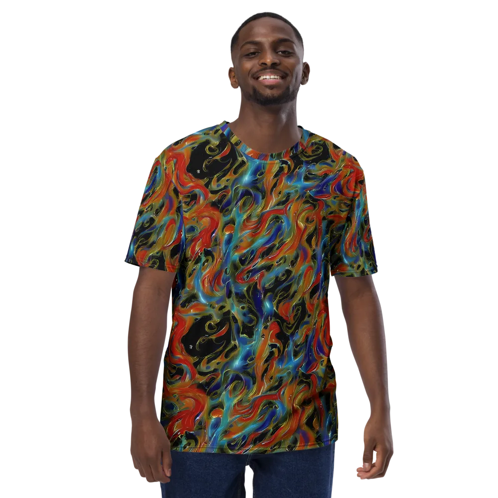 Molten Echoes on Men's Crew Neck T-Shirt — Front