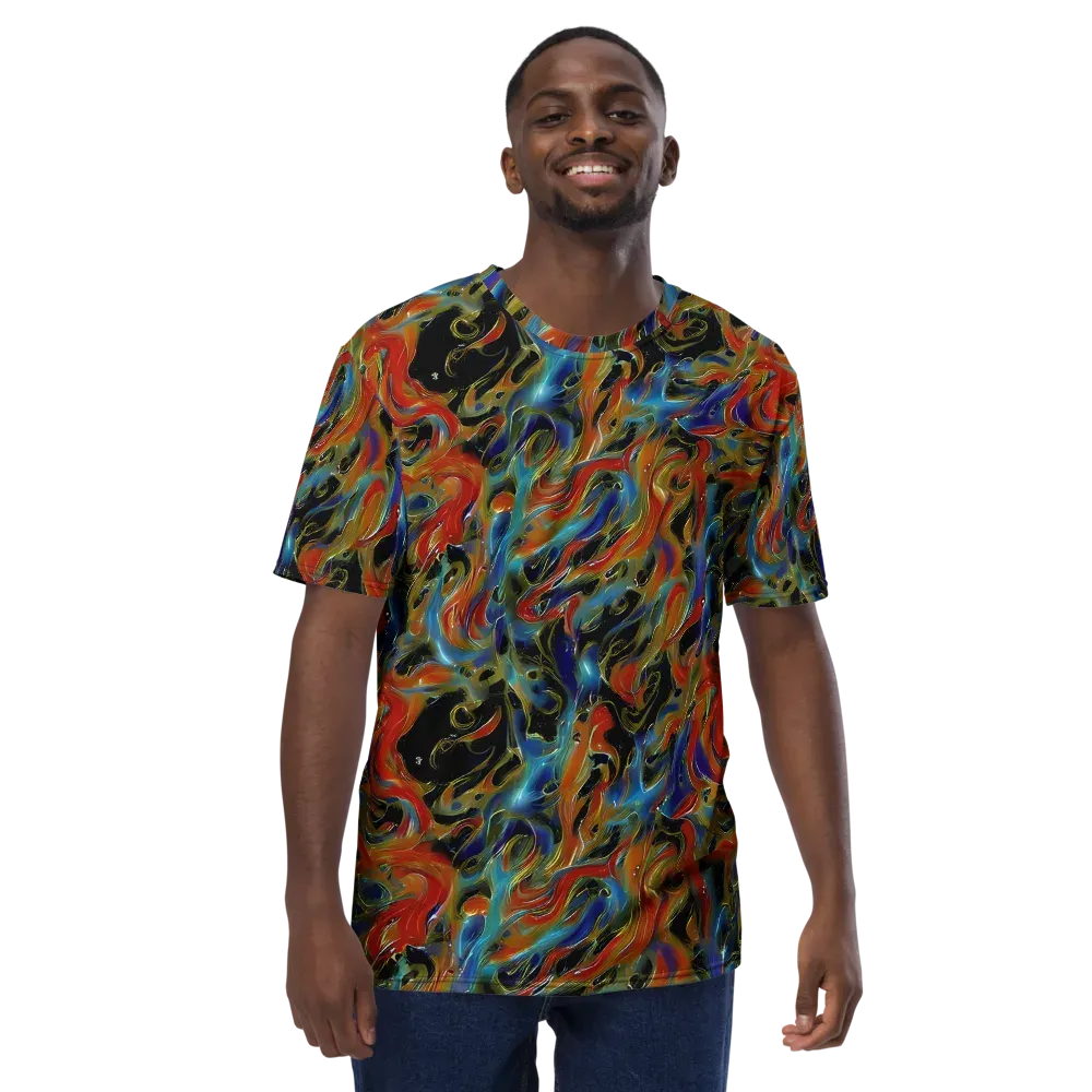 Molten Echoes on Men's Crew Neck T-Shirt — Front