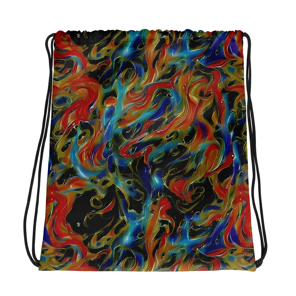 Molten Echoes on Drawstring Bag — Photo