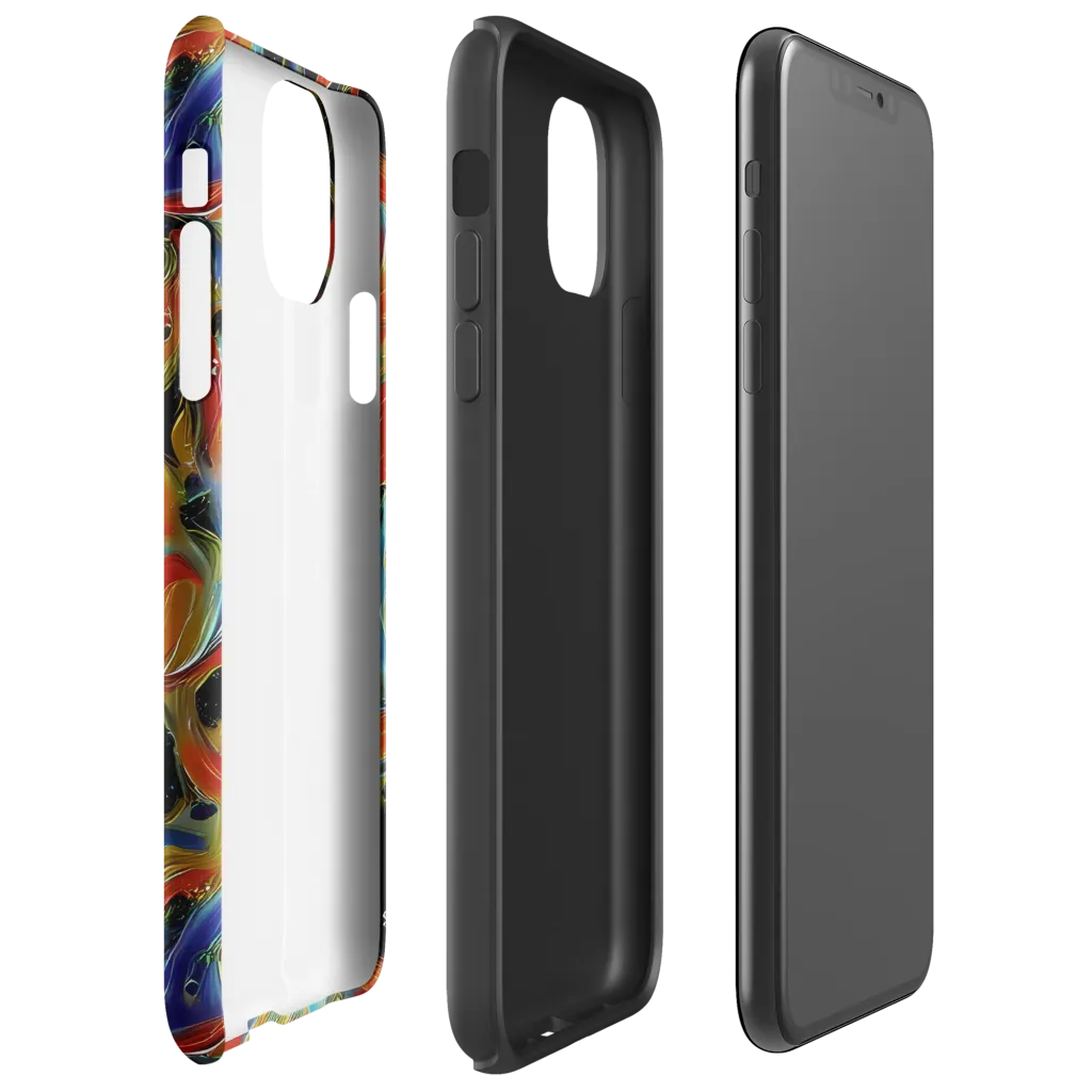 Molten Echoes on Tough Case for iPhone® — Right