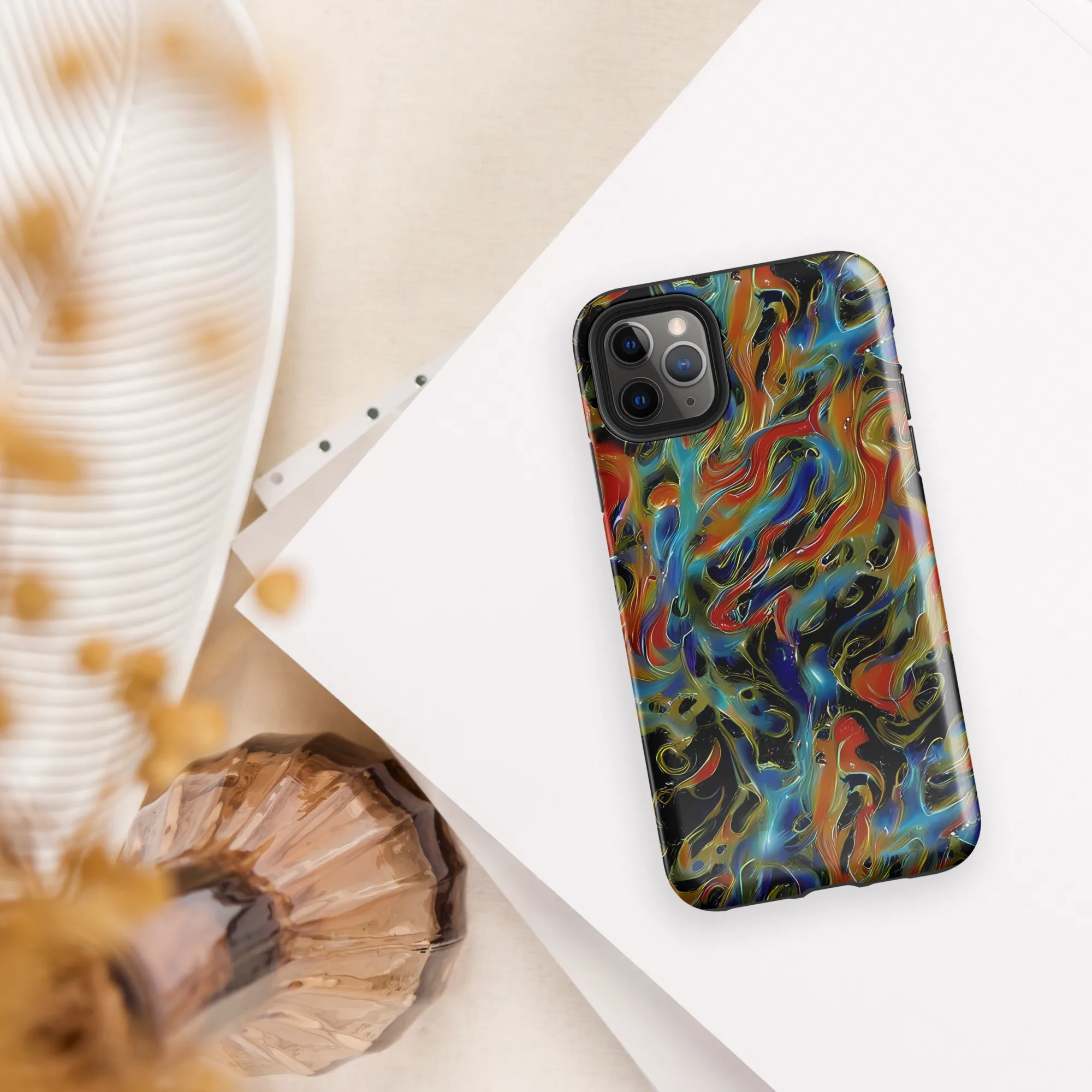 Molten Echoes on Tough Case for iPhone® — Front