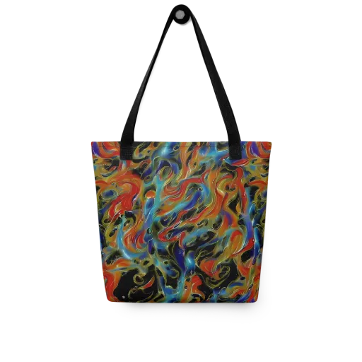 Molten Echoes on a Tote Bag