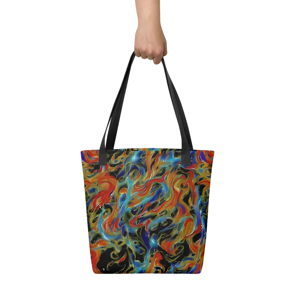 Molten Echoes on Tote Bag — Front