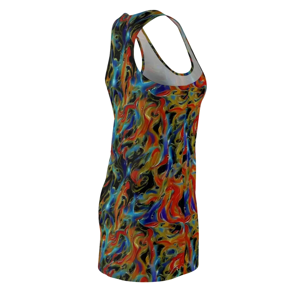 Molten Echoes on Racerback Dress — Back Side