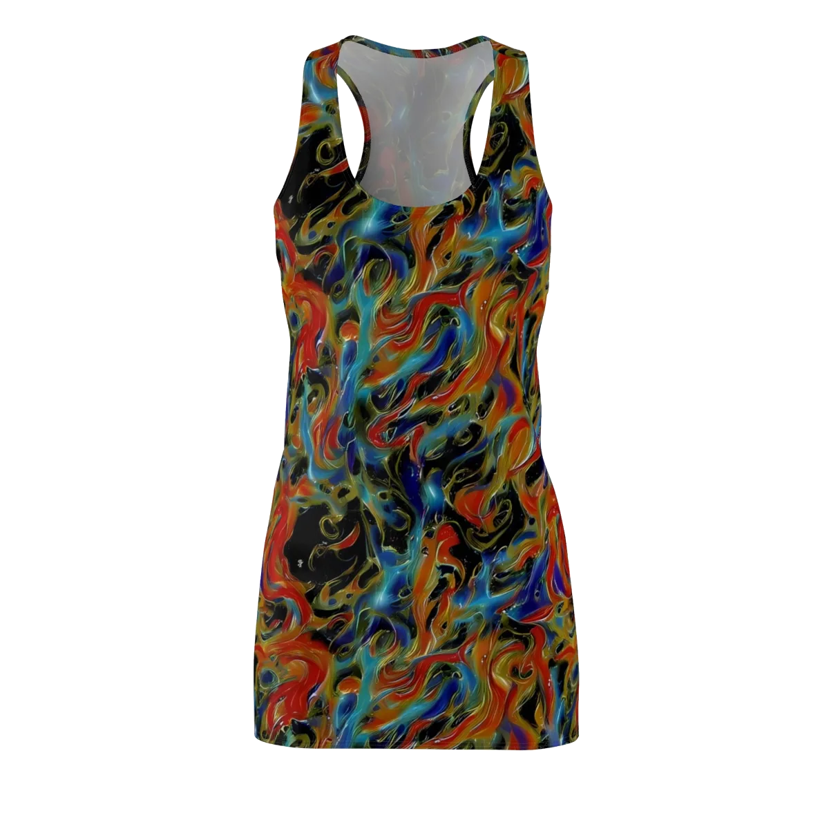 Molten Echoes on Racerback Dress — Front