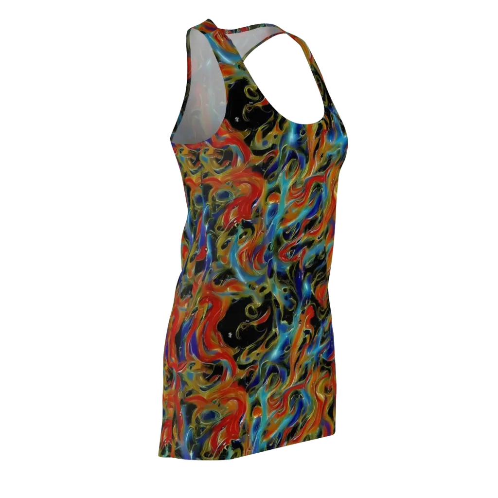Molten Echoes on Racerback Dress — Front Side