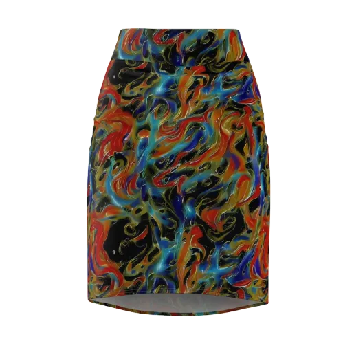 Molten Echoes on a Pencil Skirt