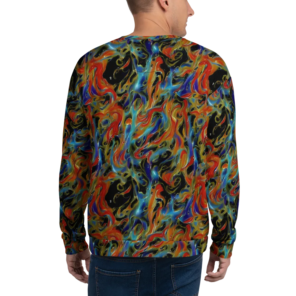 Molten Echoes on Sweatshirt — Back