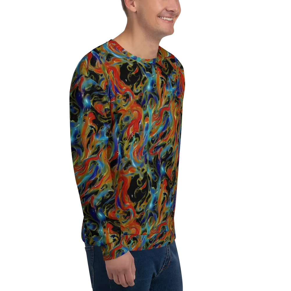 Molten Echoes on Sweatshirt — Right Front