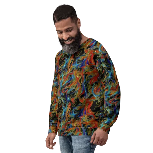 Molten Echoes on a Sweatshirt