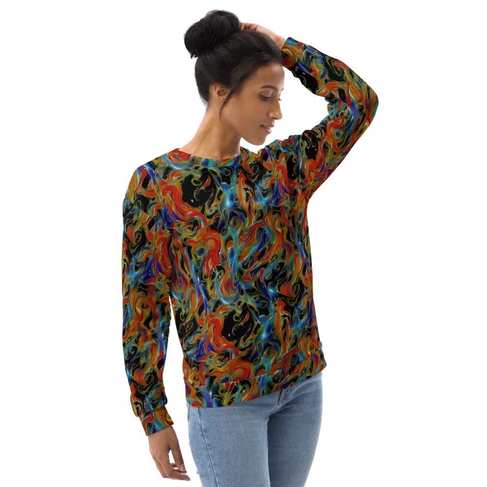 Molten Echoes on Sweatshirt — Right Front