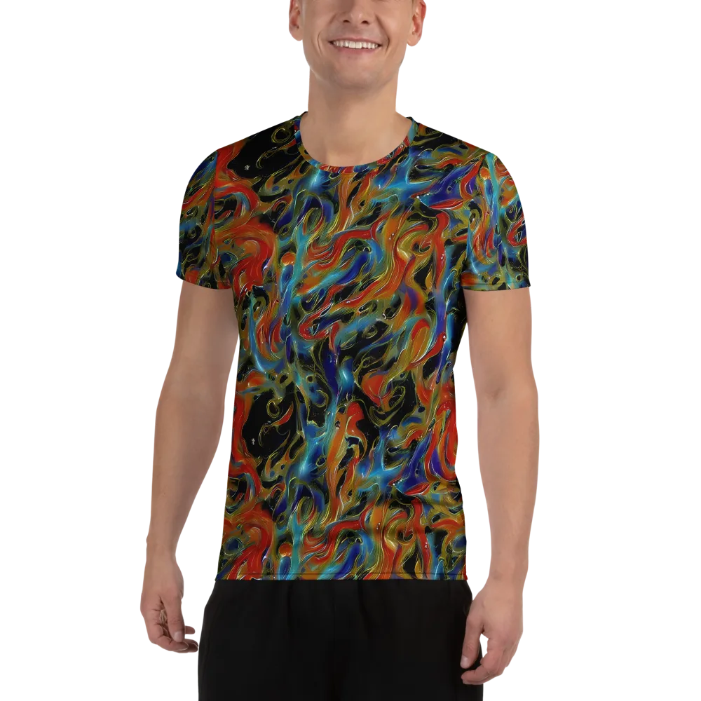Molten Echoes on Men's Athletic T-Shirt — Front