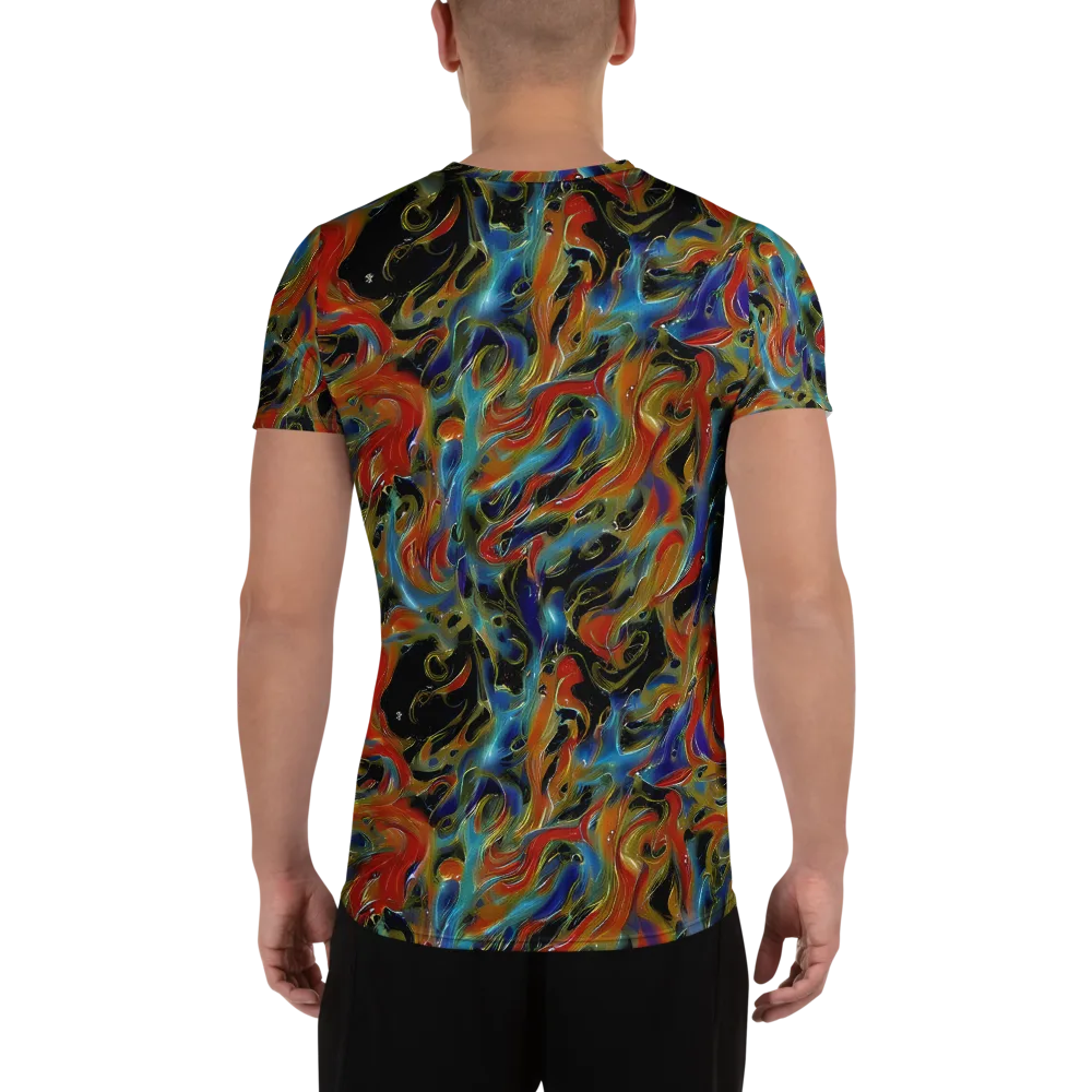 Molten Echoes on Men's Athletic T-Shirt — Back