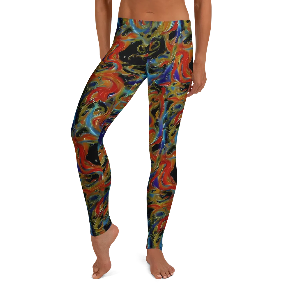 Molten Echoes on Leggings — Front