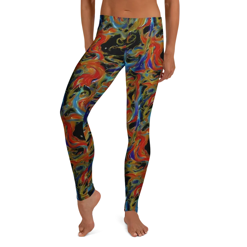Molten Echoes on Leggings — Front