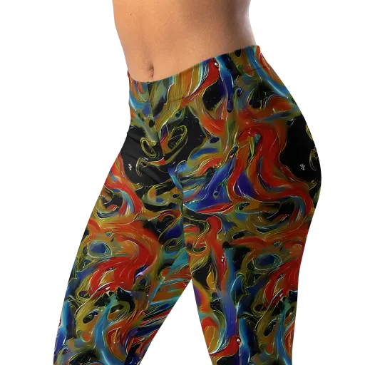 Molten Echoes on a Leggings