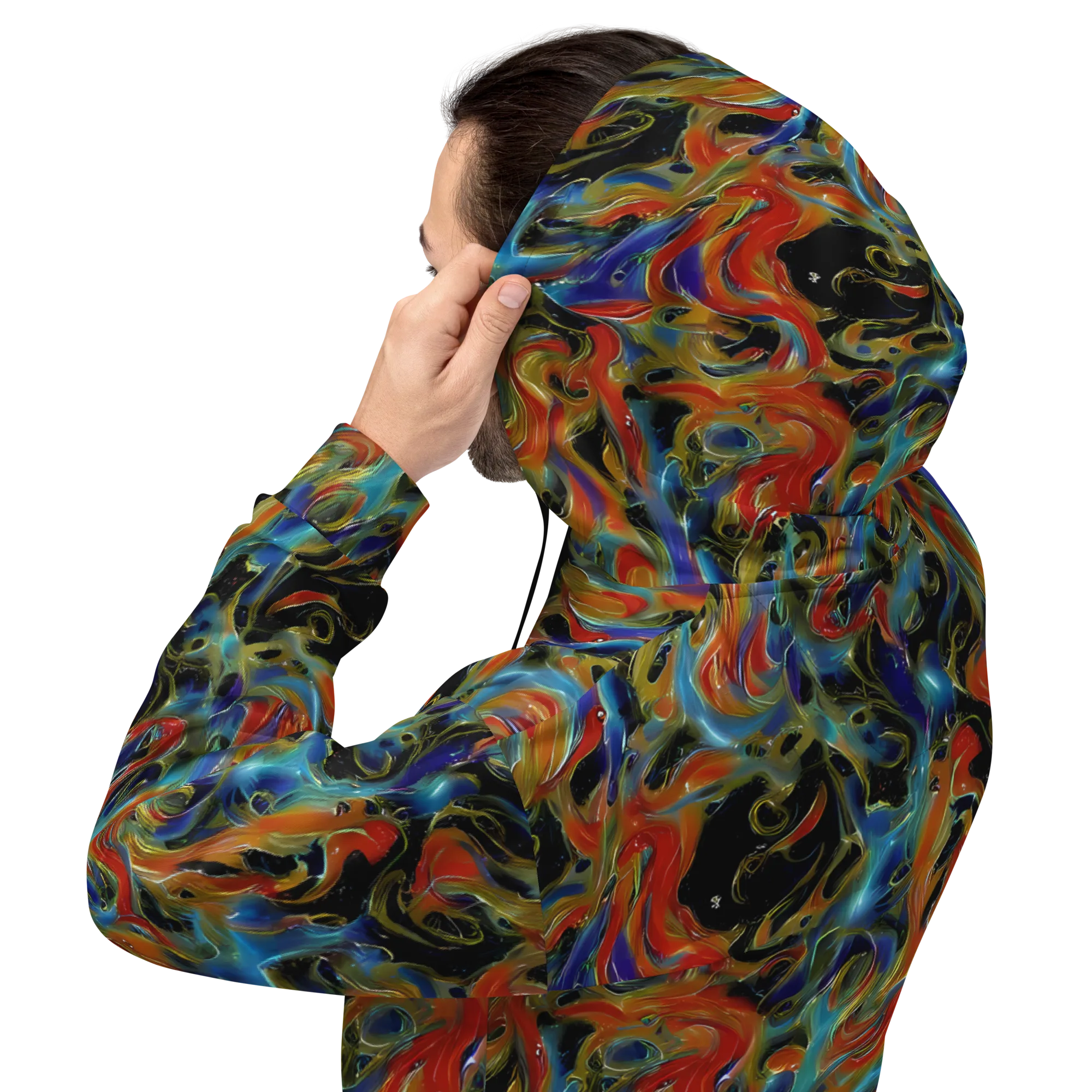Molten Echoes on Hoodie — Back