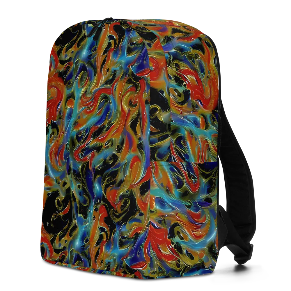 Molten Echoes on Minimalist Backpack — Left