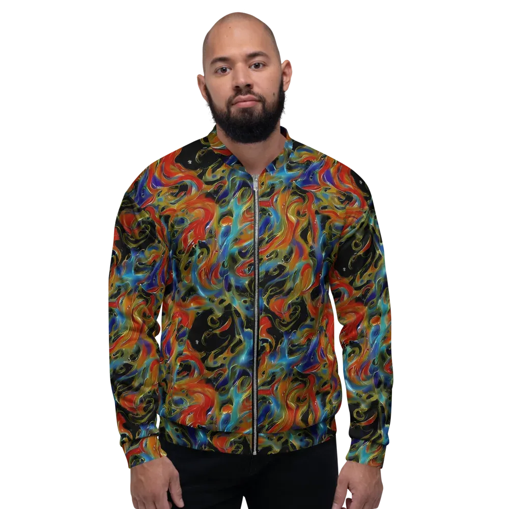 Molten Echoes on Bomber Jacket — Front