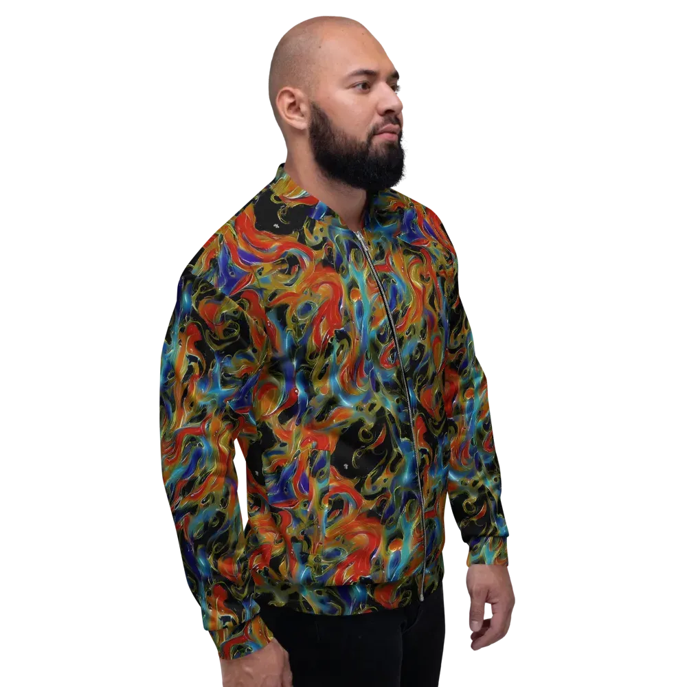 Molten Echoes on Bomber Jacket — Right