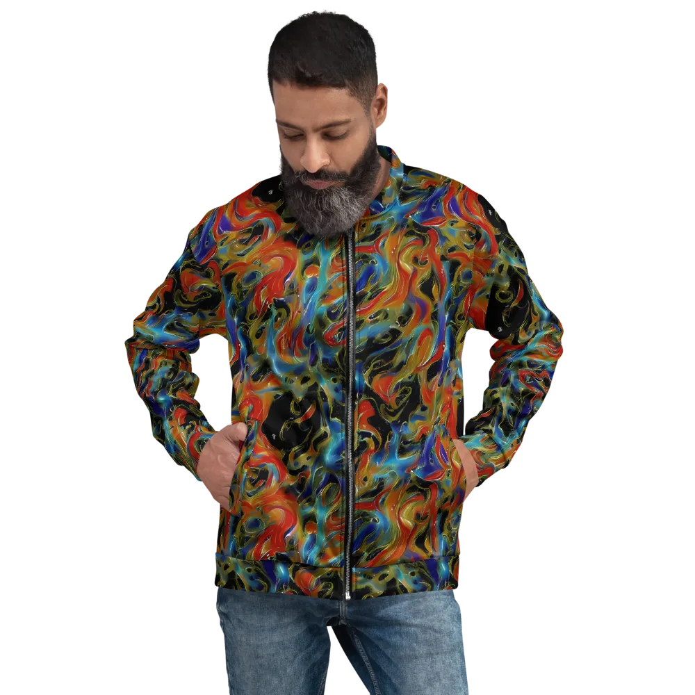 Molten Echoes on Bomber Jacket — Front