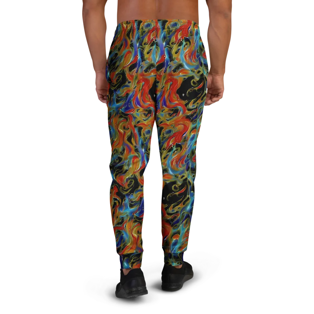 Molten Echoes on Men's Joggers — Back