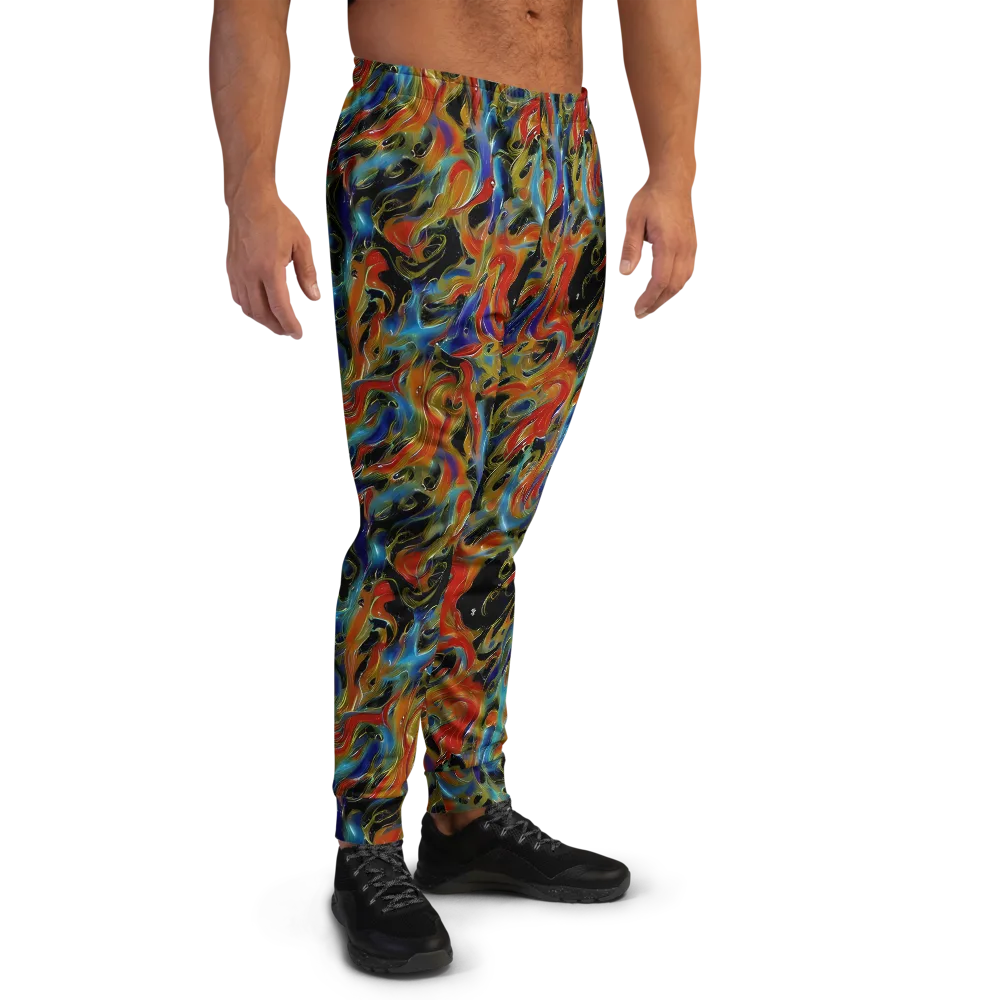 Molten Echoes on Men's Joggers — Right