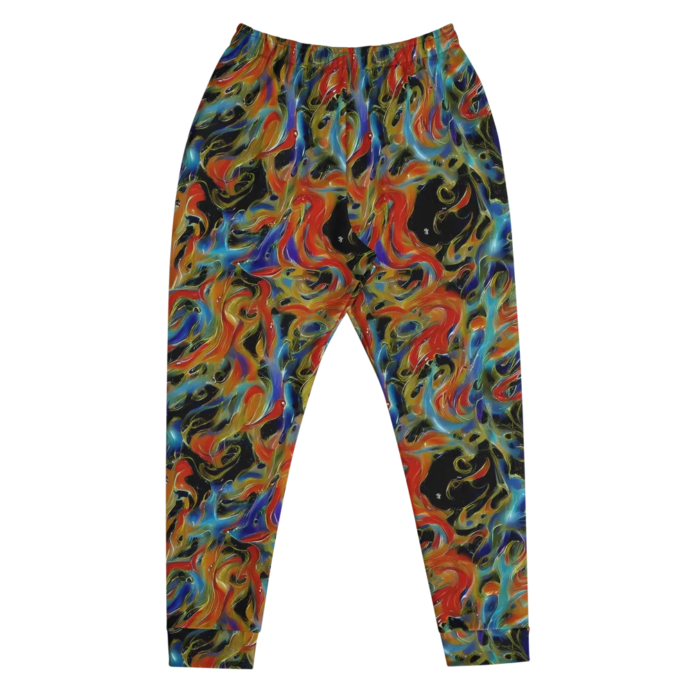 Molten Echoes on Men's Joggers — Front