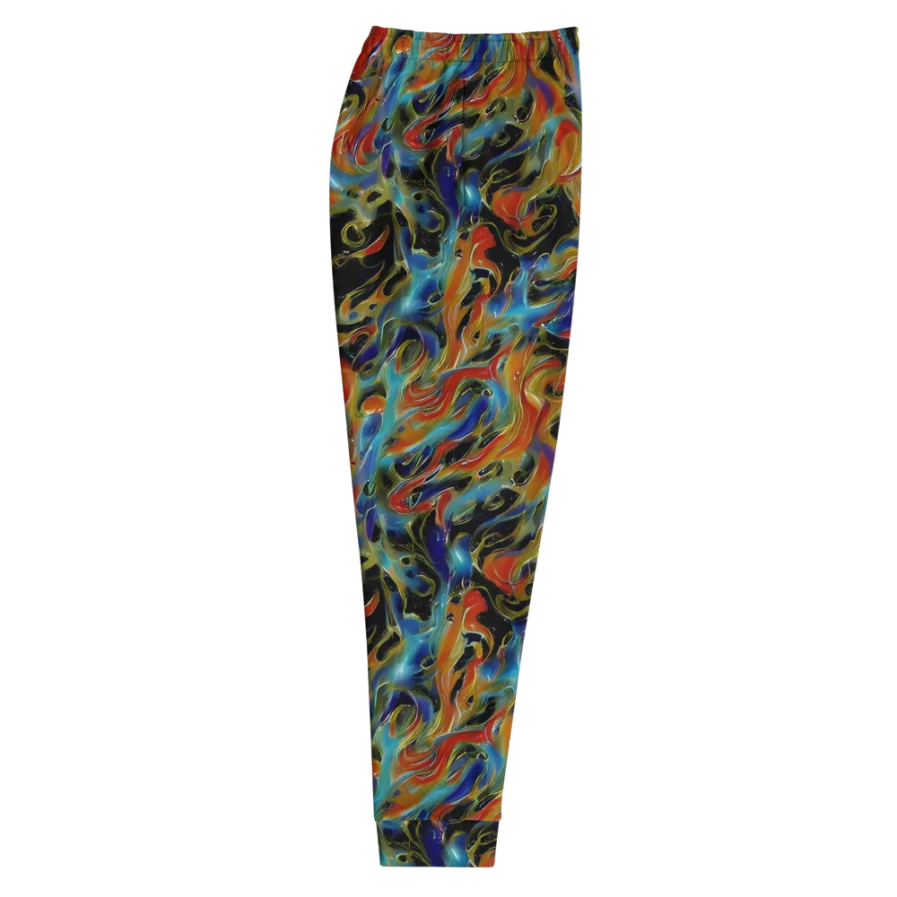 Molten Echoes on Men's Joggers — Right