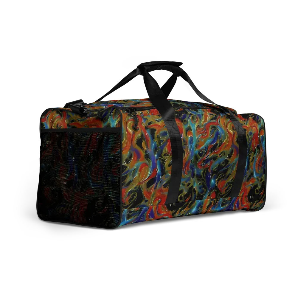 Molten Echoes on Duffle Bag — Right Front