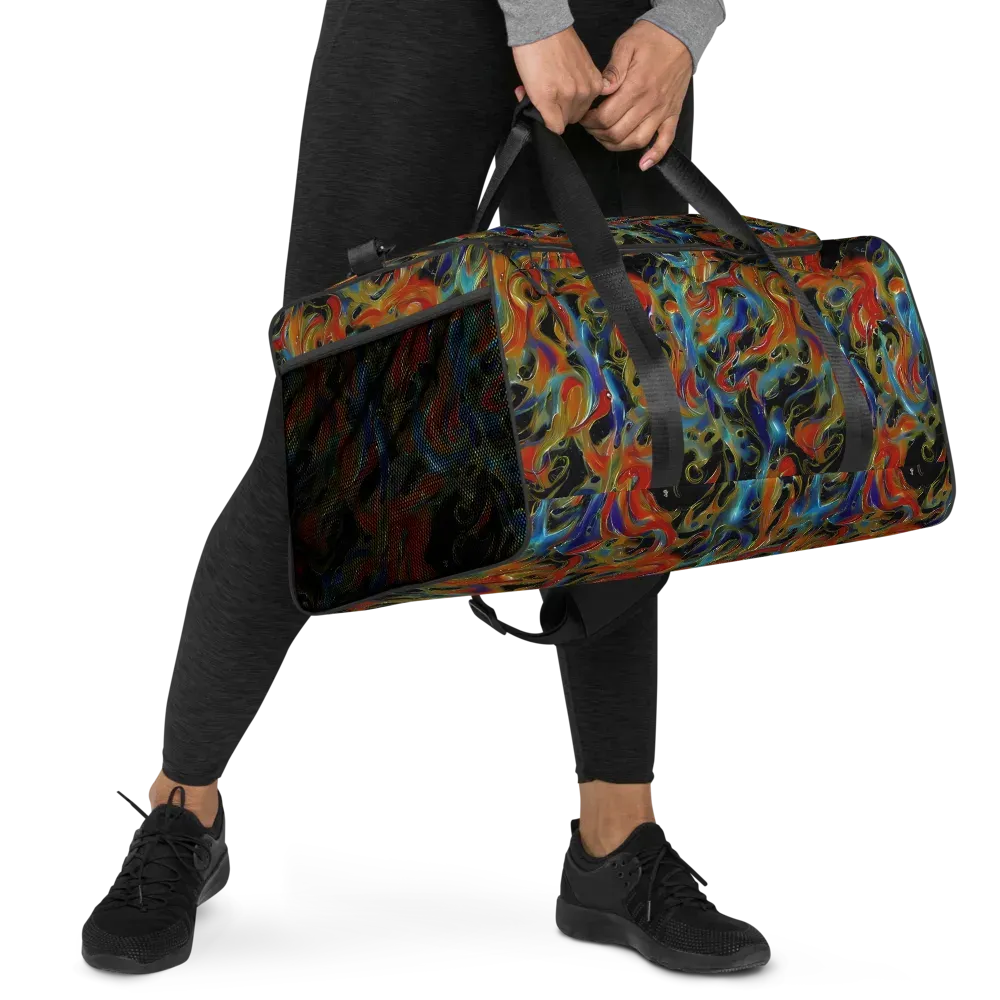 Molten Echoes on Duffle Bag — Right Front