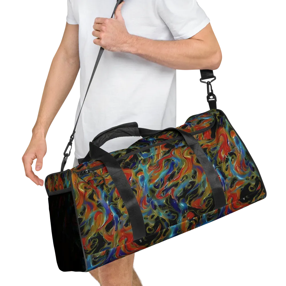 Molten Echoes on Duffle Bag — Right Front