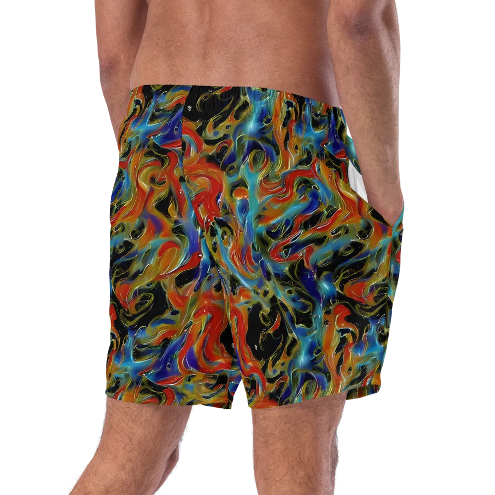 Molten Echoes on Swim Trunks — Right Back