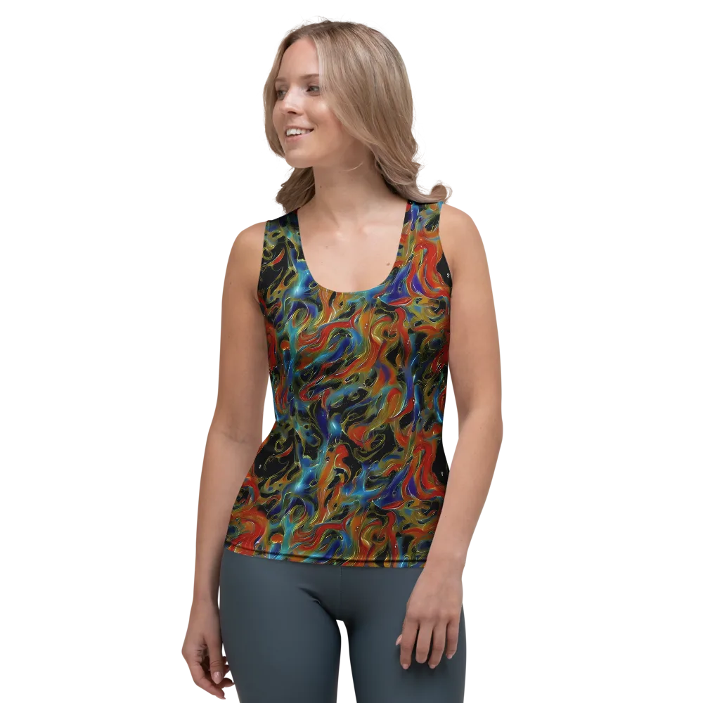 Molten Echoes on Women's Tank Top — Front