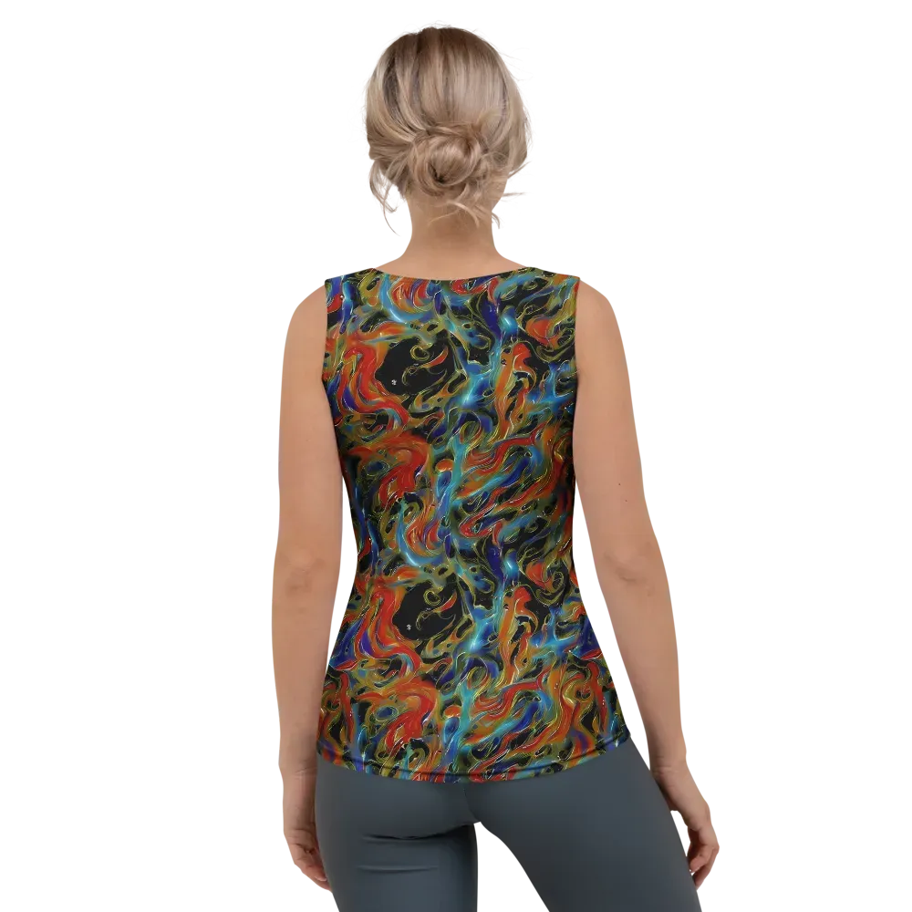 Molten Echoes on Women's Tank Top — Back