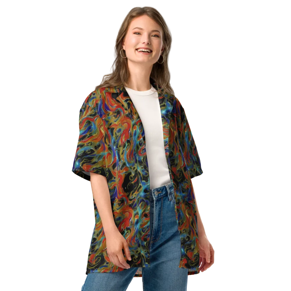 Molten Echoes on Button Shirt — Front