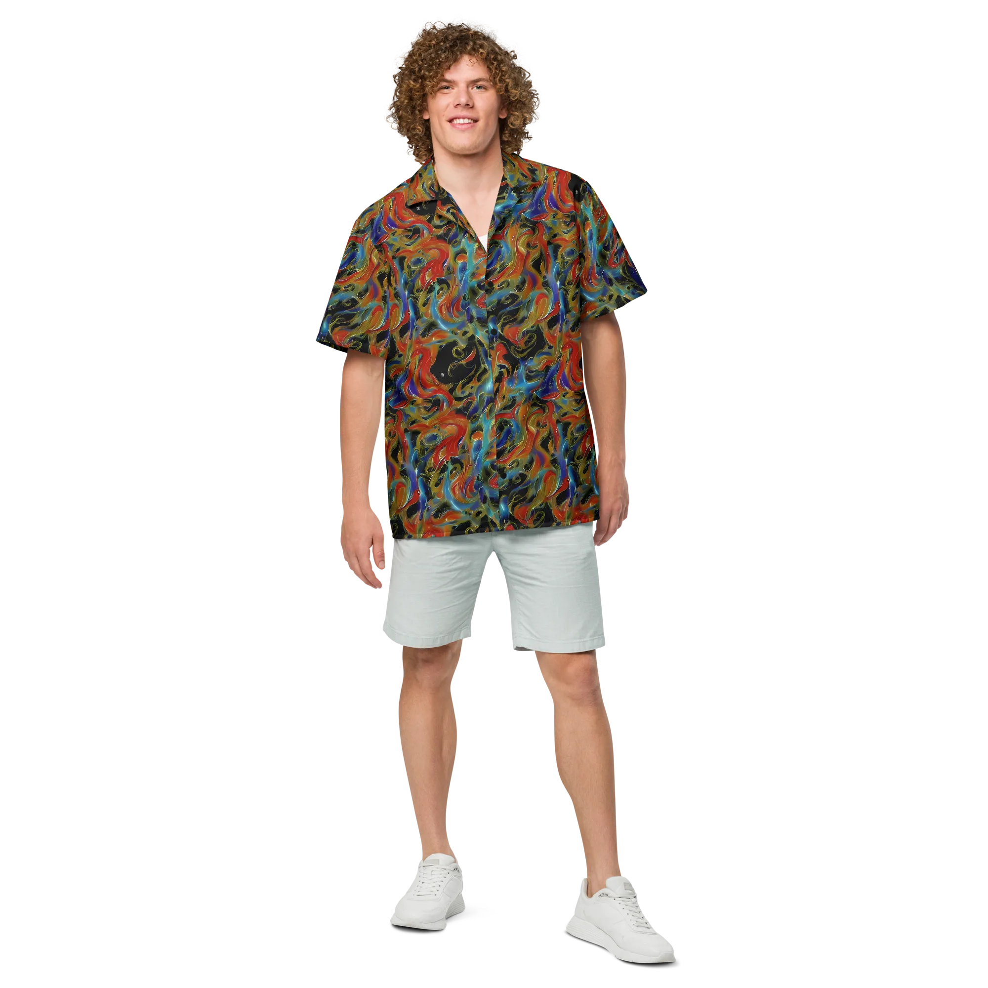 Molten Echoes on Button Shirt — Front