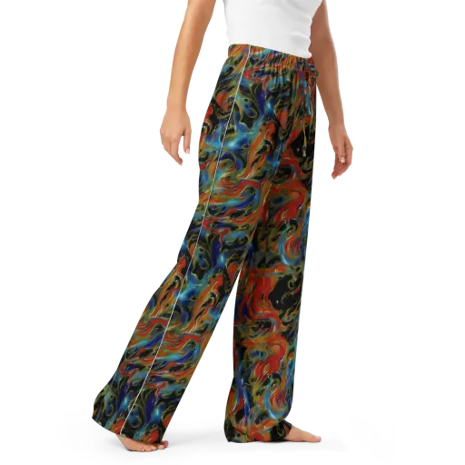 Molten Echoes on a Women's Pajama Pants