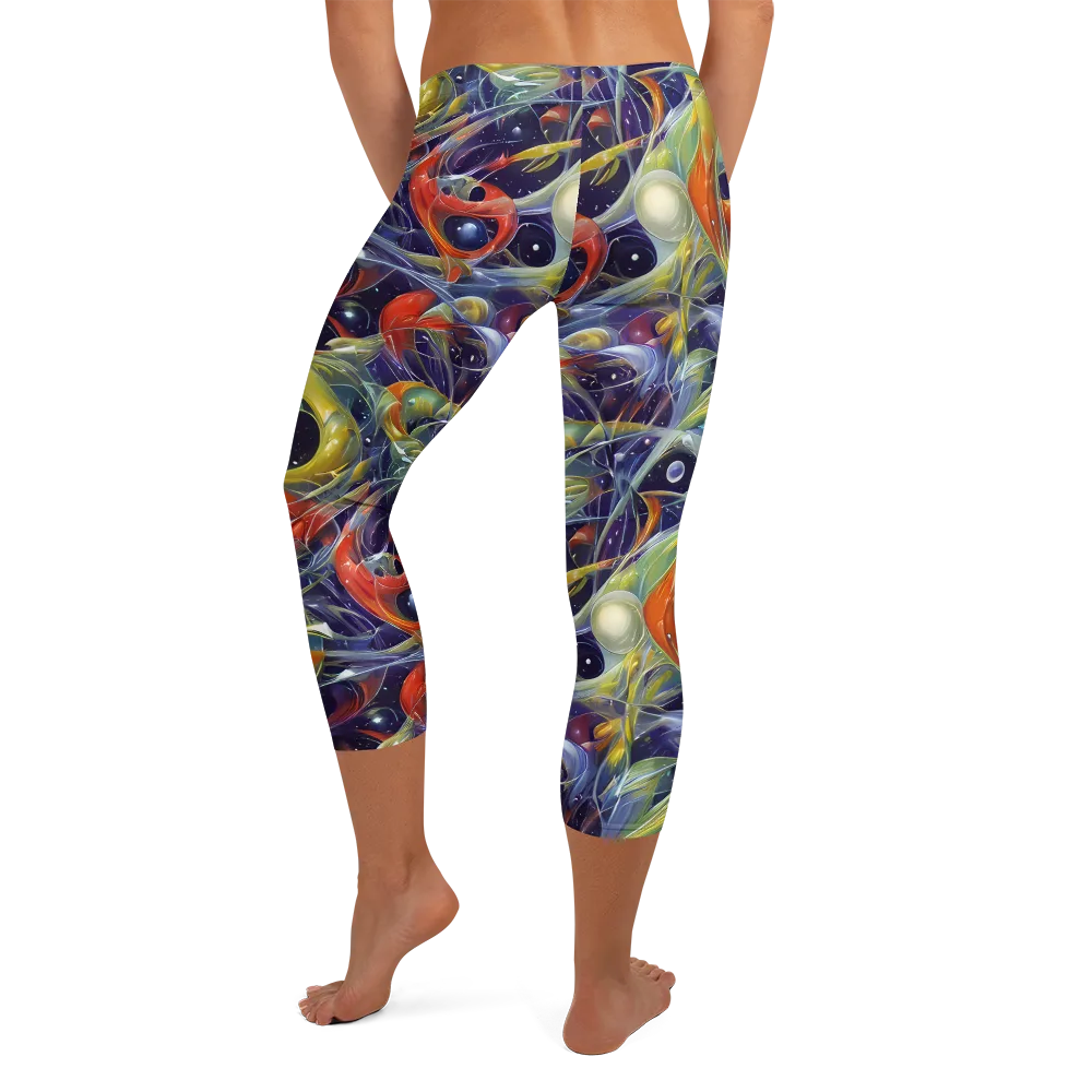 Cosmic Conservatory on Capri Leggings — Back