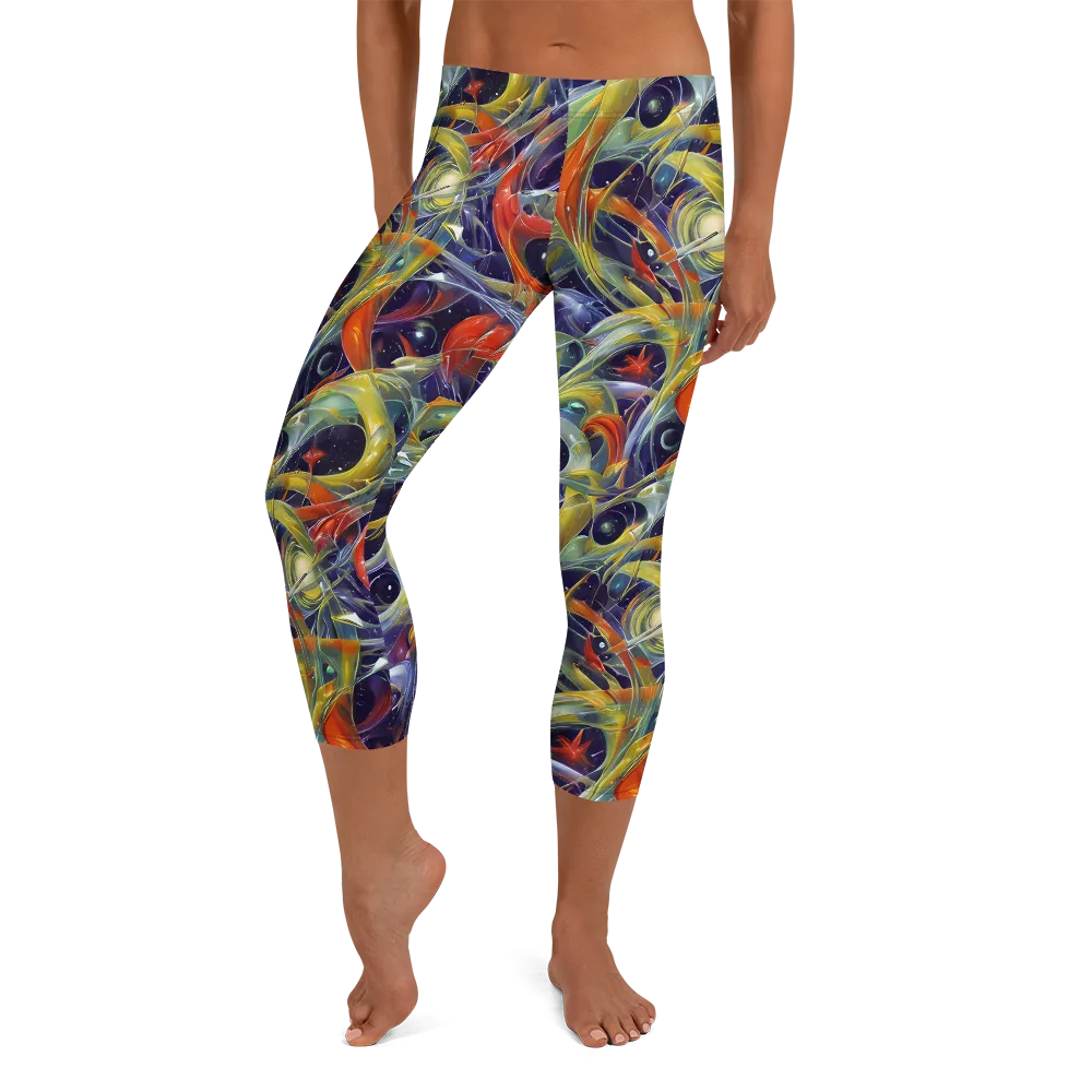 Cosmic Conservatory on Capri Leggings — Front
