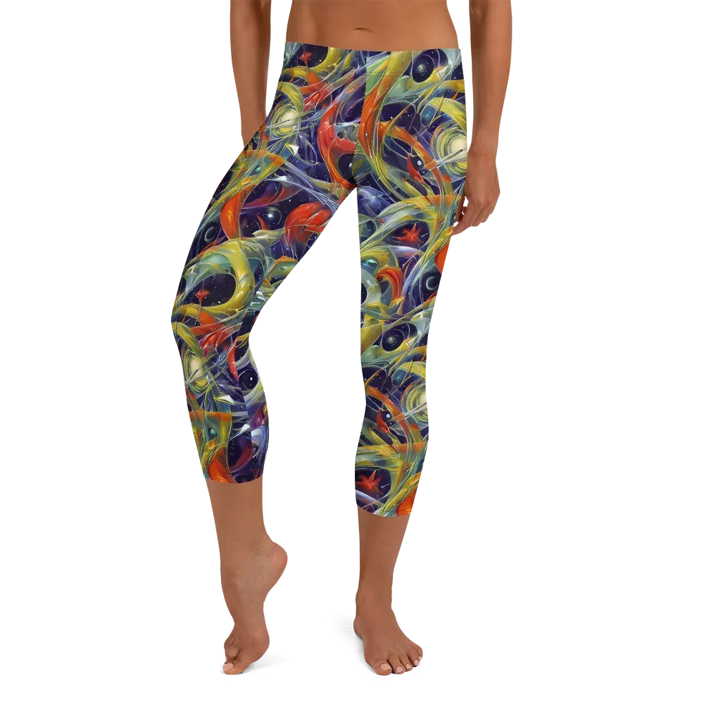 Cosmic Conservatory on Capri Leggings — Front